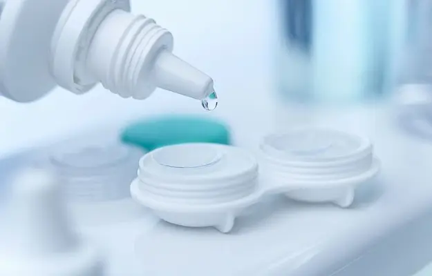 Clean Contact Lenses