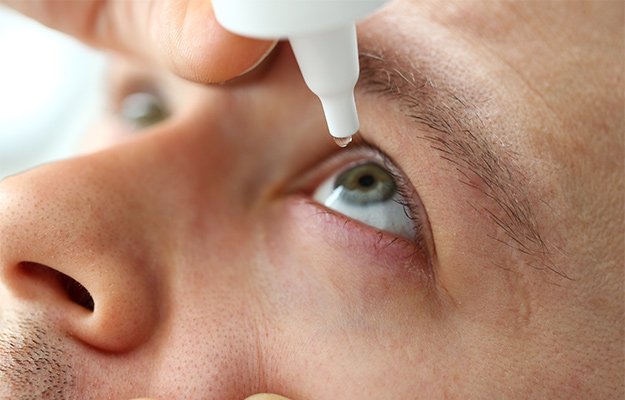 Man-putting-liquid-drops-in-his-eye-Tests-to-Assess-20-20-Vision-as-body